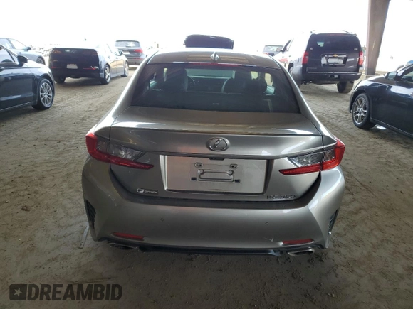 2016 Lexus RC 350 with VIN JTHHE5BC7G5014207, listed as a Copart auction lot 49516645 with 0 mi miles and Salvage Title. Bid and sale history available at carsss.com. Image 6.