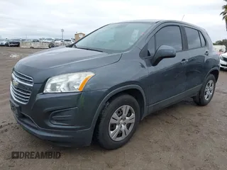 2016 Chevrolet Trax LS with VIN 3GNCJKSB3GL279615, listed as a IAAI auction lot 41776307 with 79,517 mi miles. Bid and sale history available at carsss.com. Image 2.