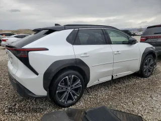 2023 Toyota bZ4X XLE with VIN JTMABACA9PA023807, listed as a Copart auction lot 48792805 with 10,397 mi miles and Salvage title. Bid and sale history available at DreamBid. Image 3.