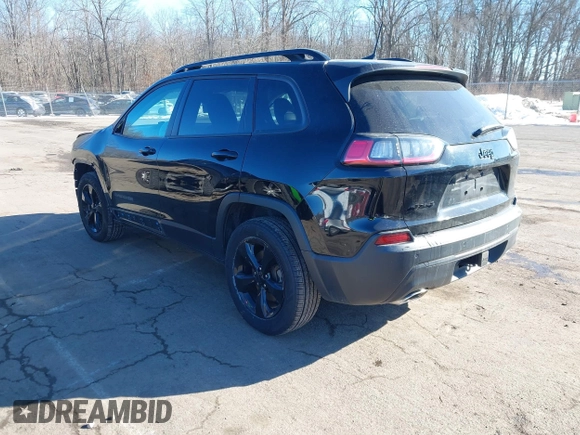 2019 Jeep Cherokee Latitude Plus with VIN 1C4PJMLX5KD369346, listed as a IAAI auction lot 41407489 with 50,898 mi miles. Bid and sale history available at carsss.com. Image 3.