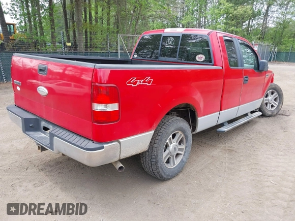 2007 Ford F-150 XLT with VIN 1FTPX14V07FA83135, listed as a IAAI auction lot 42065923 with 202,579 mi miles. Bid and sale history available at carsss.com. Image 4.