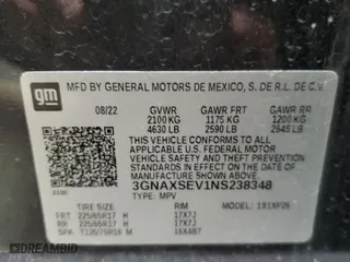 2022 Chevrolet Equinox LS with VIN 3GNAXSEV1NS238348, listed as a Copart auction lot 52890205 with 86,799 mi miles and Salvage Title. Bid and sale history available at carsss.com. Image 13.