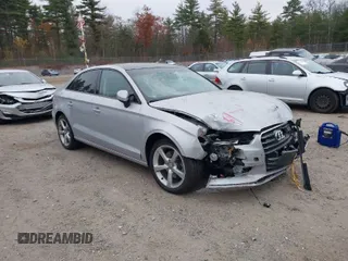 2015 Audi A3 Premium z VIN WAUBFGFF7F1057954, wystawiony jako IAAI lot #41482083 z przebiegiem 109 476 mil mil oraz . Historia ofert i sprzedaży dostępna na DreamBid. Obrazek 1.