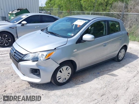 2024 Mitsubishi Mirage ES z VIN ML32AUHJ4RH020439, wystawiony jako IAAI lot #42338478 z przebiegiem 21 183 mil mil oraz . Historia ofert i sprzedaży dostępna na DreamBid. Obrazek 2.