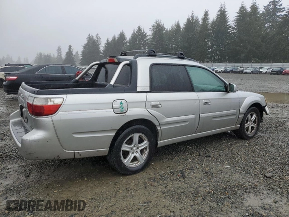 2003 Subaru Baja z VIN 4S4BT61C637102860, wystawiony jako Copart lot #49914785 z przebiegiem 256 493 mil mil oraz Szkoda całkowita • Salvage title. Historia ofert i sprzedaży dostępna na DreamBid. Obrazek 3.