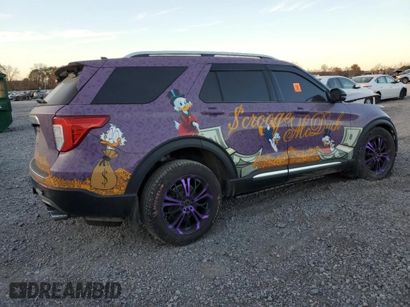 2023 Ford Explorer King Ranch z VIN 1FM5K8LC2PGA31302, wystawiony jako Copart lot #83780084 z przebiegiem 33 431 mil mil oraz Szkoda całkowita • Salvage title. Historia ofert i sprzedaży dostępna na DreamBid. Obrazek 3.