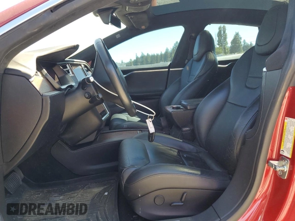 2017 Tesla Model S 100D with VIN 5YJSA1E24HF206828, listed as a Copart auction lot 66004605 with 94,874 mi miles and Salvage title. Bid and sale history available at DreamBid. Image 7.