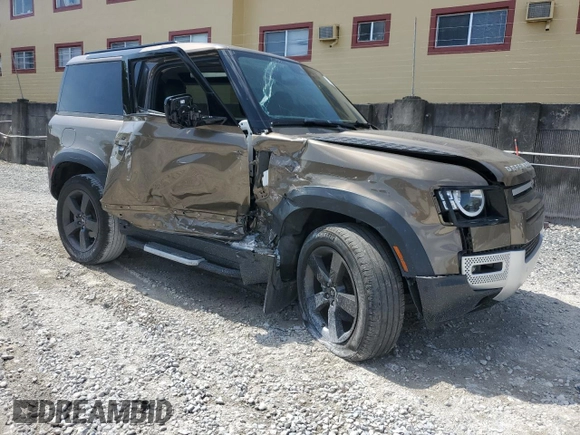 2023 Land Rover Defender S with VIN SALEJ6EX7P2237930, listed as a Copart auction lot 57584245 with 23,444 mi miles and Non repairable. Bid and sale history available at DreamBid. Image 4.