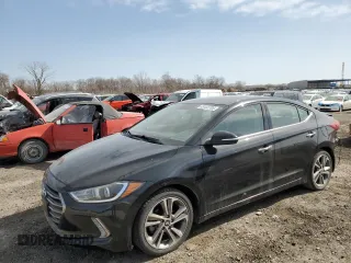 2017 Hyundai Elantra Limited with VIN 5NPD84LF0HH034052, listed as a Copart auction lot 49122705 with 111,590 mi miles and Salvage Title. Bid and sale history available at carsss.com. Image 1.