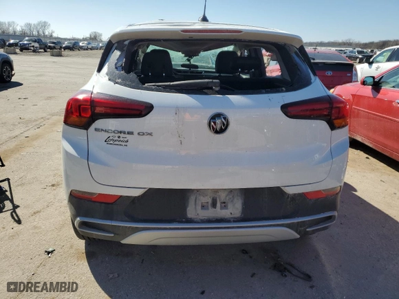 2022 Buick Encore GX Preferred with VIN KL4MMBS27NB023636, listed as a Copart auction lot 50005355 with 73,413 mi miles and Salvage Title. Bid and sale history available at carsss.com. Image 6.