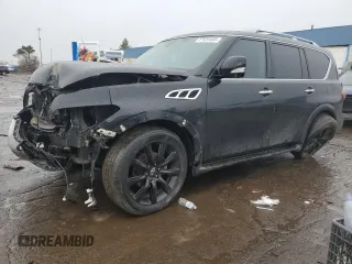 2012 Infiniti QX56 8-passenger with VIN JN8AZ2NC6C9317259, listed as a Copart auction lot 47020405 with 245,235 mi miles and Non Repairable. Bid and sale history available at carsss.com. Image 1.