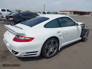 2007 Porsche 911 Turbo with VIN WP0AD29907S784247, listed as a IAAI auction lot 41893247 with 11,130 mi miles. Bid and sale history available at carsss.com. Image 4.