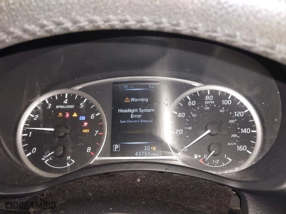 2017 Nissan Sentra SV with VIN 3N1AB7AP9HY300725, listed as a IAAI auction lot 41655152 with 43,751 mi miles. Bid and sale history available at carsss.com. Image 7.