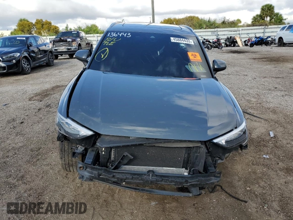 2021 Audi Q3 Premium with VIN WA1AUCF32M1136443, listed as a Copart auction lot 45884433 with 40,593 mi miles. Bid and sale history available at carsss.com. Image 5.