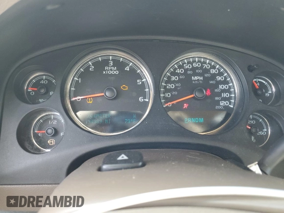 2013 Chevrolet Avalanche LTZ with VIN 3GNTKGE75DG138065, listed as a Copart auction lot 57346095 with 194,389 mi miles and Salvage title. Bid and sale history available at DreamBid. Image 9.