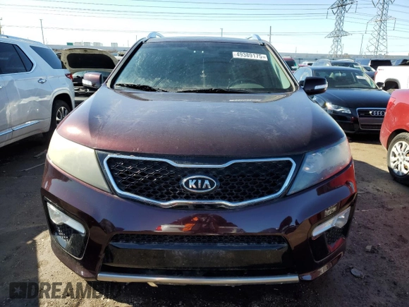 2013 Kia Sorento SX with VIN 5XYKWDA20DG318621, listed as a Copart auction lot 49389175 with 168,411 mi miles and Clean Title. Bid and sale history available at carsss.com. Image 5.