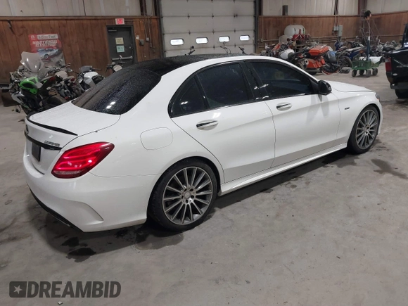 2016 Mercedes-Benz C 450 AMG with VIN 55SWF6EB5GU112843, listed as a IAAI auction lot 41857657 with 114,594 mi miles and . Bid and sale history available at carsss.com. Image 4.
