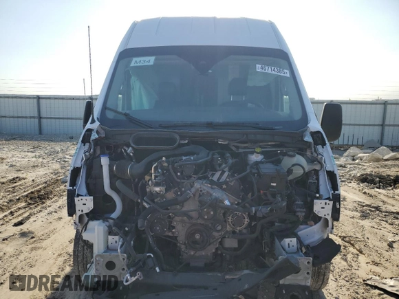 2023 Ford Transit Cargo with VIN 1FTBR1X85PKA18265, listed as a Copart auction lot 46714385 with 62,737 mi miles and Salvage Title. Bid and sale history available at DreamBid. Image 5.