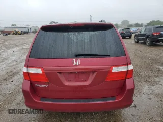 2006 Honda Odyssey EX-L z VIN 5FNRL38756B416802, wystawiony jako Copart lot #57588515 z przebiegiem 169 093 mil mil oraz Szkoda całkowita • Salvage title. Historia ofert i sprzedaży dostępna na DreamBid. Obrazek 6.