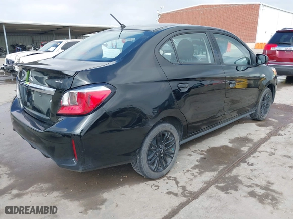2022 Mitsubishi Mirage G4 ES with VIN ML32FUFJ0NHF01919, listed as a IAAI auction lot 41542271 with 15,634 mi miles. Bid and sale history available at carsss.com. Image 4.