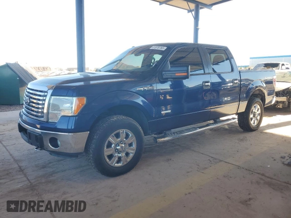 2012 Ford F-150 XL with VIN 1FTFW1ET5CFA72654, listed as a Copart auction lot 41878765 with 214,439 mi miles and Salvage Title. Bid and sale history available at carsss.com. Image 1.