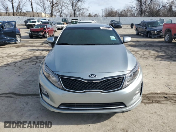 2016 Kia Optima Hybrid EX with VIN KNAGN4AD2G5098872, listed as a Copart auction lot 43930105 with 0 mi miles and Salvage Title. Bid and sale history available at carsss.com. Image 5.