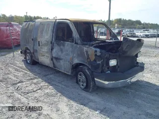 2008 Chevrolet Express Cargo Van with VIN 1GCFG15X381178606, listed as a IAAI auction lot 41903651 with 1 mi miles. Bid and sale history available at carsss.com. Image 1.