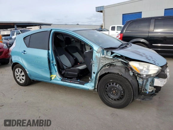 2012 Toyota Prius One with VIN JTDKDTB37C1017964, listed as a Copart auction lot 45726165 with 189,186 mi miles and Salvage Title. Bid and sale history available at DreamBid. Image 4.