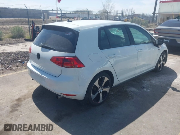2017 Volkswagen Golf GTI S with VIN 3VW5T7AU2HM035393, listed as a IAAI auction lot 42009016 with 80,669 mi miles. Bid and sale history available at carsss.com. Image 4.