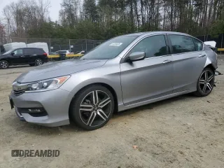 2017 Honda Accord Sedan Sport with VIN 1HGCR2F5XHA070758, listed as a Copart auction lot 51325635 with 43,465 mi miles and Salvage Title. Bid and sale history available at carsss.com. Image 1.