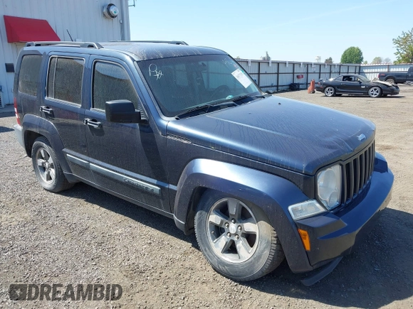 2008 Jeep Liberty Sport with VIN 1J8GN28KX8W286197, listed as a IAAI auction lot 36071505 with 172,751 mi miles. Bid and sale history available at carsss.com. Image 1.