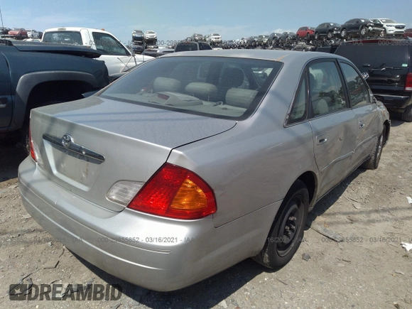 2001 Toyota Avalon XL z VIN 4T1BF28B71U162206, wystawiony jako IAAI lot #41673437 z przebiegiem 363 472 mil mil oraz . Historia ofert i sprzedaży dostępna na DreamBid. Obrazek 4.