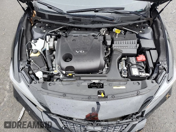 2023 Nissan Maxima SR with VIN 1N4AA6EV8PC501449, listed as a Copart auction lot 46982095 with 19,653 mi miles and Salvage title. Bid and sale history available at DreamBid. Image 11.