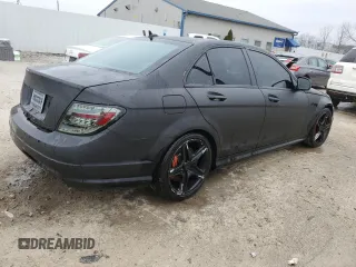 2009 Mercedes-Benz C 63 AMG with VIN WDDGF77X29F200760, listed as a Copart auction lot 42712085 with 190,527 mi miles and Salvage Title. Bid and sale history available at DreamBid. Image 3.