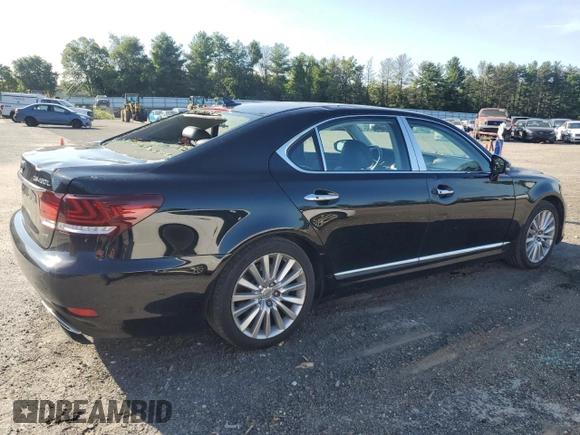2013 Lexus LS 460 L with VIN JTHDL5EF9D5005711, listed as a Copart auction lot 66788754 with 130,114 mi miles and Salvage title. Bid and sale history available at DreamBid. Image 3.