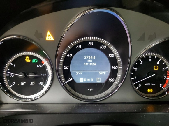 2011 Mercedes-Benz C-Class C 300 Sport with VIN WDDGF8BB6BR160415, listed as a Copart auction lot 49290045 with 191,926 mi miles and Salvage Title. Bid and sale history available at carsss.com. Image 9.