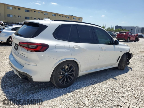 2022 BMW X5 xDrive45e with VIN 5UXTA6C01N9J18858, listed as a Copart auction lot 52768505 with 45,344 mi miles and Non Repairable. Bid and sale history available at DreamBid. Image 3.