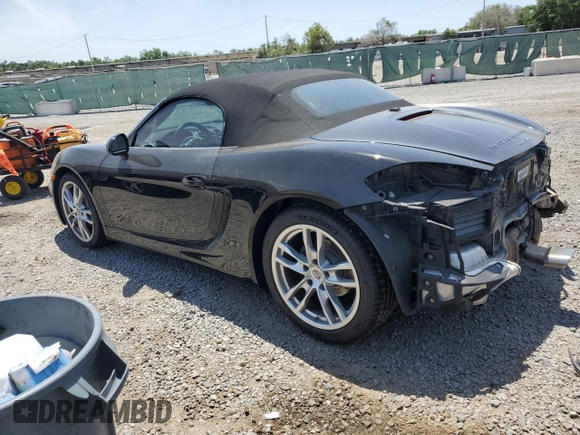 2013 Porsche Boxster with VIN WP0CA2A89DS114504, listed as a Copart auction lot 53711015 with 24,203 mi miles and Salvage Title. Bid and sale history available at carsss.com. Image 2.