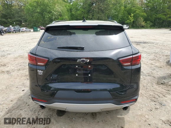 2024 Chevrolet Blazer LT with VIN 3GNKBJRS6RS199484, listed as a Copart auction lot 56480945 with 9,255 mi miles and Salvage title. Bid and sale history available at DreamBid. Image 6.