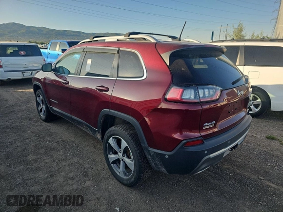 2019 Jeep Cherokee Limited with VIN 1C4PJMDN7KD219929, listed as a Copart auction lot 61697895 with 127,006 mi miles and Clean title. Bid and sale history available at DreamBid. Image 3.