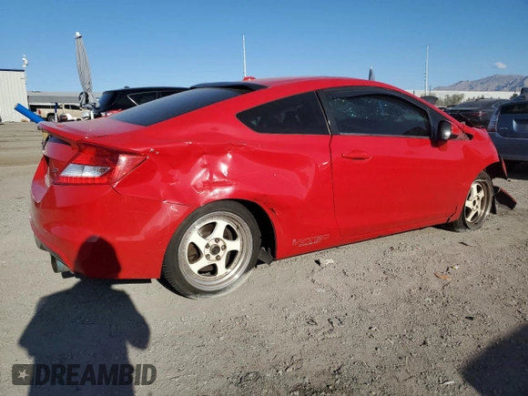 2012 Honda Civic Cpe Si with VIN 2HGFG4A52CH706301, listed as a Copart auction lot 52030945 with 153,917 mi miles and Salvage Title. Bid and sale history available at carsss.com. Image 3.