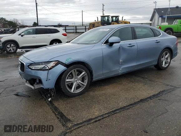 2018 Volvo S90 Momentum with VIN LVY982MK6JP022173, listed as a Copart auction lot 51454185 with 73,872 mi miles and Salvage Title. Bid and sale history available at carsss.com. Image 1.