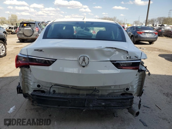 2020 Acura ILX Premium with VIN 19UDE2F73LA005700, listed as a Copart auction lot 52333645 with Not provided miles and Salvage title. Bid and sale history available at DreamBid. Image 6.
