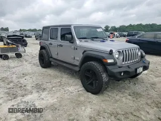 2021 Jeep Wrangler Unlimited Sport S with VIN 1C4HJXDGXMW515137, listed as a Copart auction lot 57226435 with 68,506 mi miles and Salvage title. Bid and sale history available at DreamBid. Image 13.