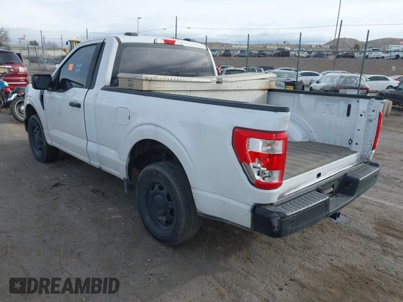 2022 Ford F-150 XL with VIN 1FTMF1CB8NKE34567, listed as a IAAI auction lot 41540725 with 44,784 mi miles. Bid and sale history available at carsss.com. Image 3.
