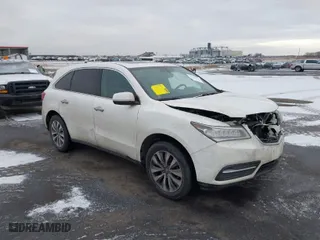 2014 Acura MDX Tech Pkg with VIN 5FRYD4H41EB011604, listed as a IAAI auction lot 41492753 with 123,229 mi miles. Bid and sale history available at carsss.com. Image 1.