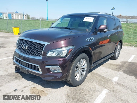 2015 Infiniti QX80 with VIN JN8AZ2NC4F9370790, listed as a IAAI auction lot 41985910 with 125,615 mi miles. Bid and sale history available at carsss.com. Image 17.