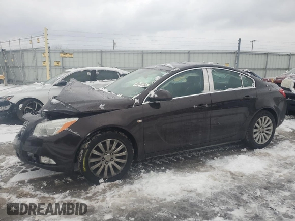 2011 Buick Regal CXL Turbo TO1 with VIN W04GV5EV5B1048859, listed as a Copart auction lot 85644734 with 114,205 mi miles and Non Repairable. Bid and sale history available at carsss.com. Image 1.