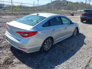 2017 Hyundai Sonata Sport with VIN 5NPE34AF6HH570154, listed as a IAAI auction lot 41991140 with 88,084 mi miles. Bid and sale history available at carsss.com. Image 4.