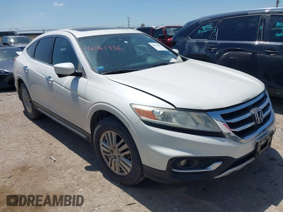 2013 Honda Crosstour EX-L z VIN 5J6TF3H55DL005237, wystawiony jako IAAI lot #42061486 z przebiegiem 154 611 mil mil oraz . Historia ofert i sprzedaży dostępna na DreamBid. Obrazek 1.